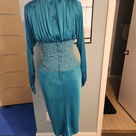 Tadaski Turquoise Dress - Picture 2 of 2